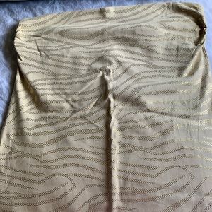 Zebra like tube too in tan and gold